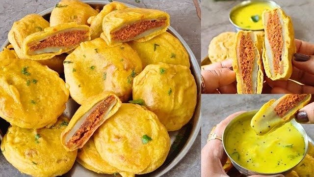 Crispy Dabda Bhajiya: Authentic Gujarati Style Potato Fritters